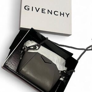 Givenchy Charcoal Leather Crossbody